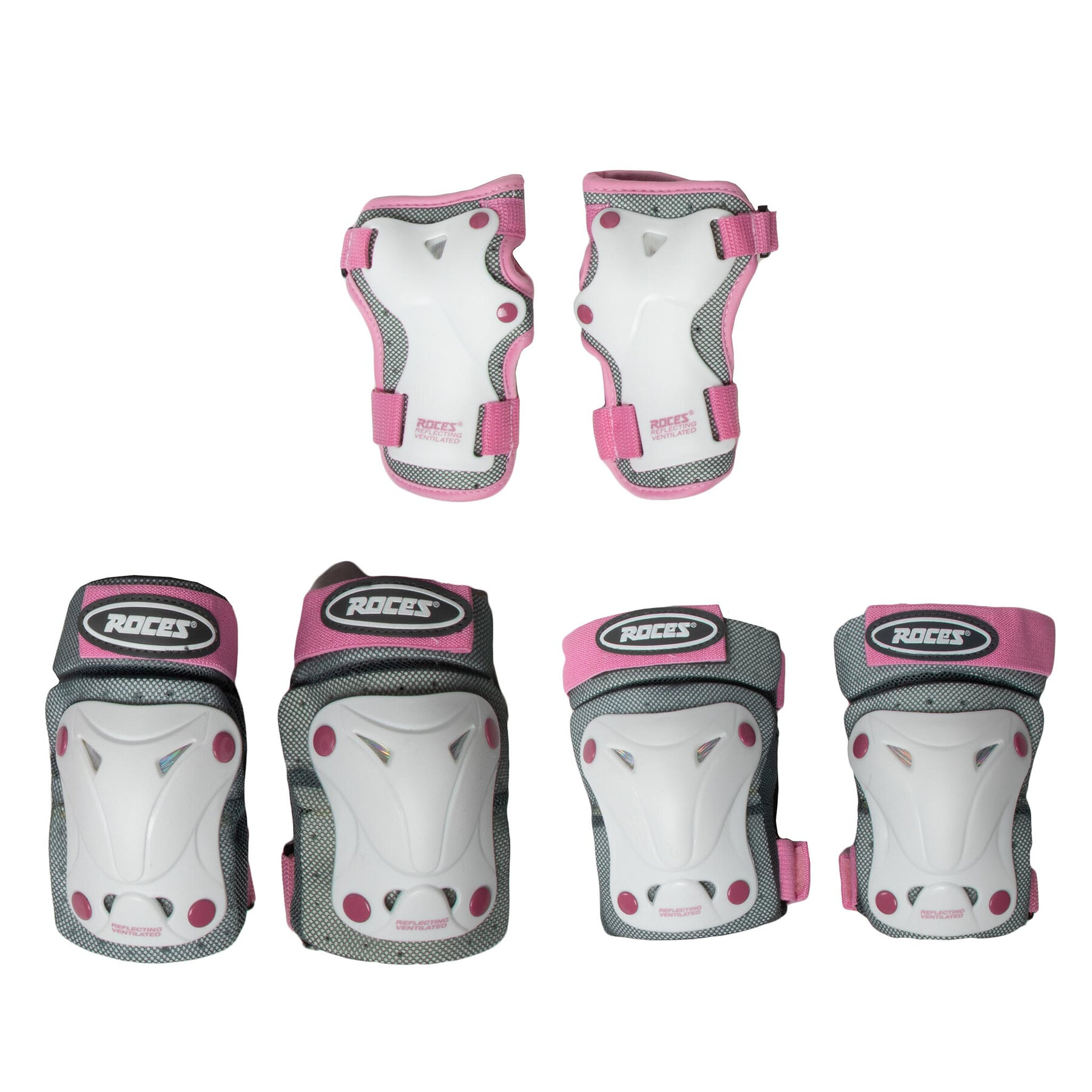 Schonerset Roces Jr Ventilated 3 Pack 301352 Weiß Schonerset Roces Jr Ventilated 3 Pack 301352 Weiß von Roces