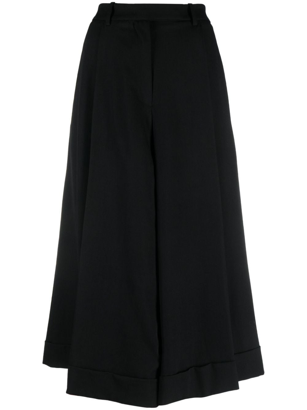 Rochas pleated wool culottes - Black von Rochas