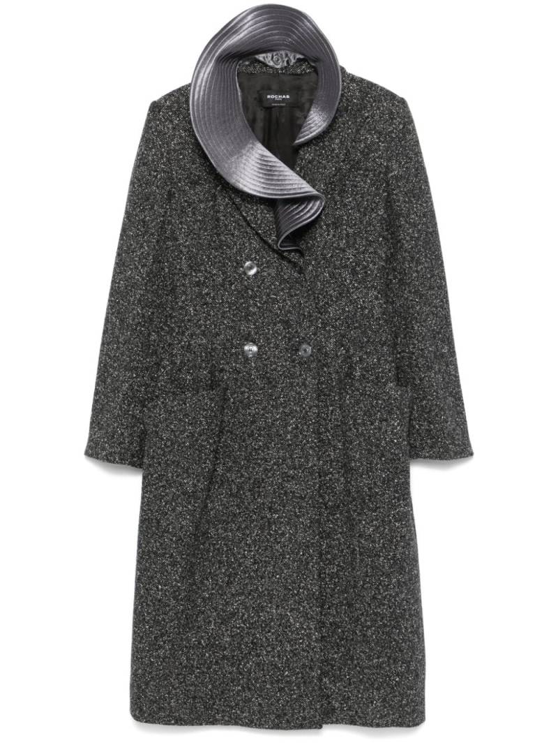 Rochas detachable-collar coat - Grey von Rochas