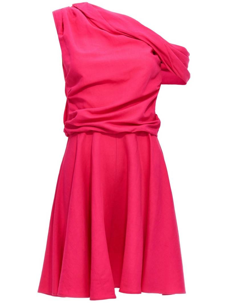 Rochas draped mini dress - Pink von Rochas