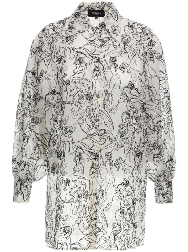 Rochas graphic-print shirt - White von Rochas