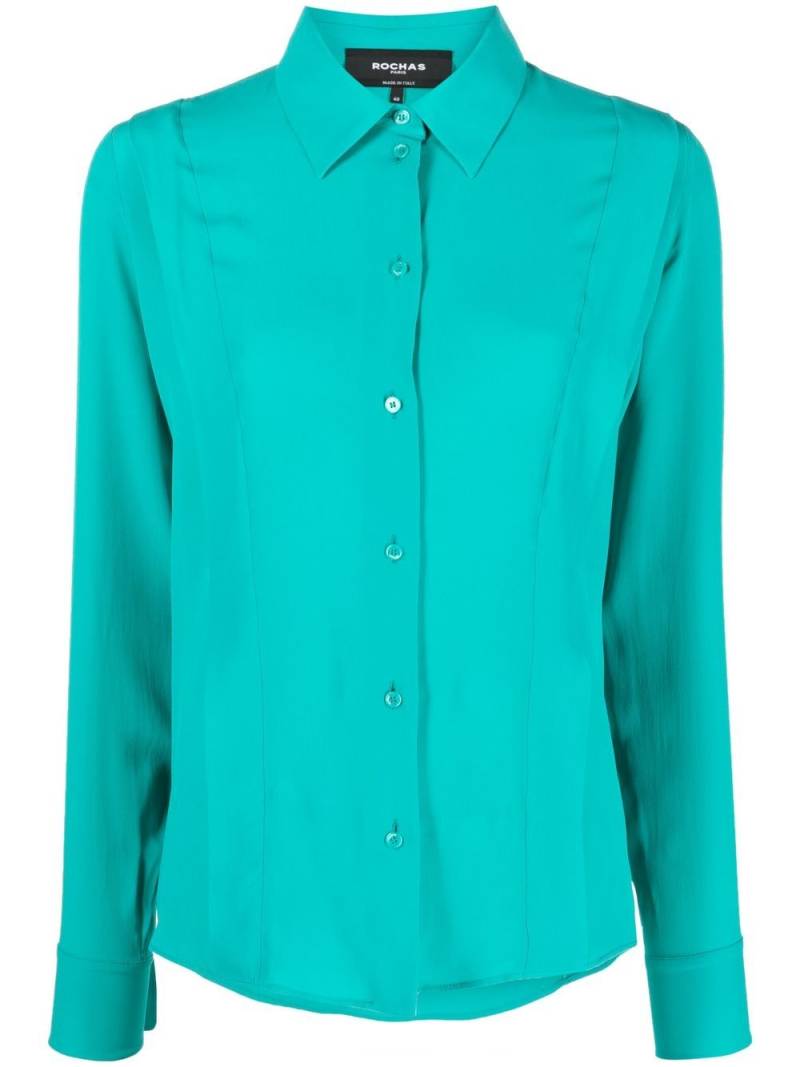 Rochas pointed collar buttoned shirt - Green von Rochas