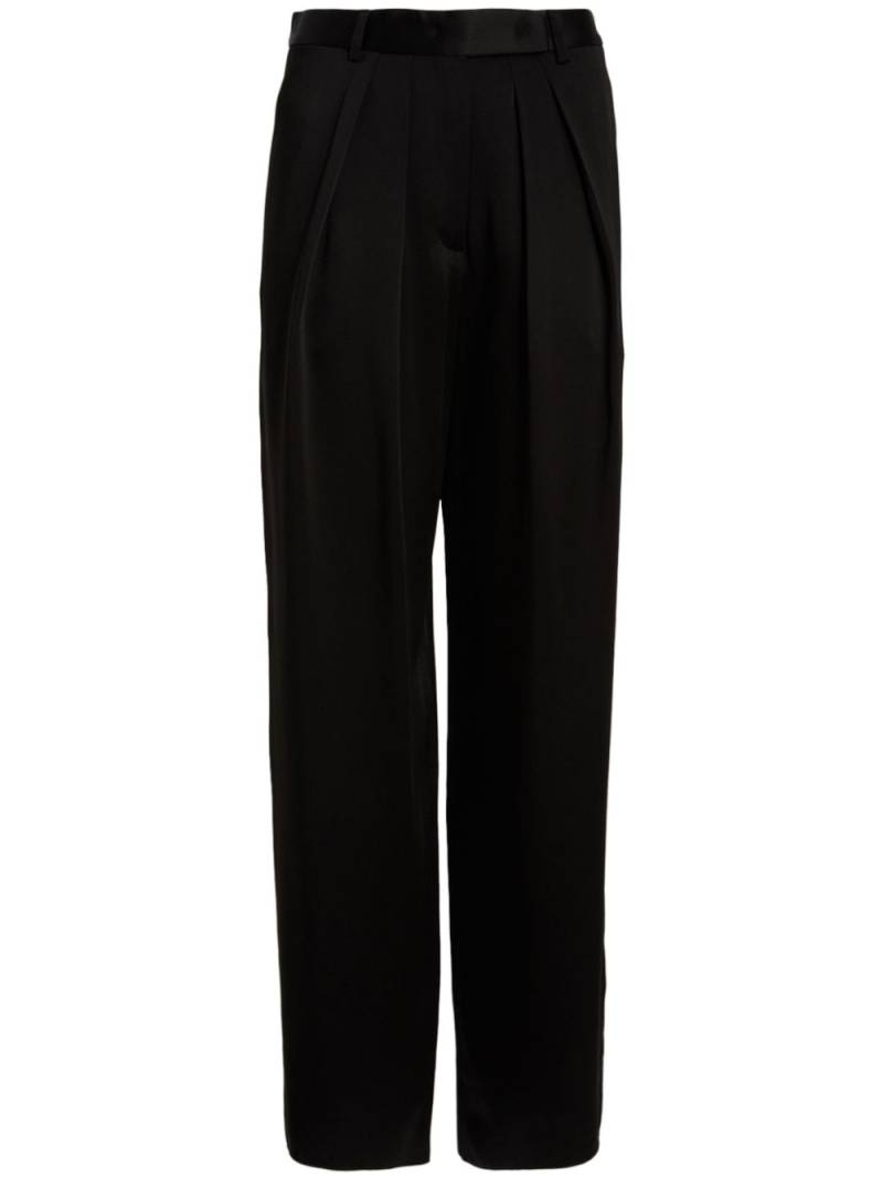 Rochas satin trousers - Black von Rochas