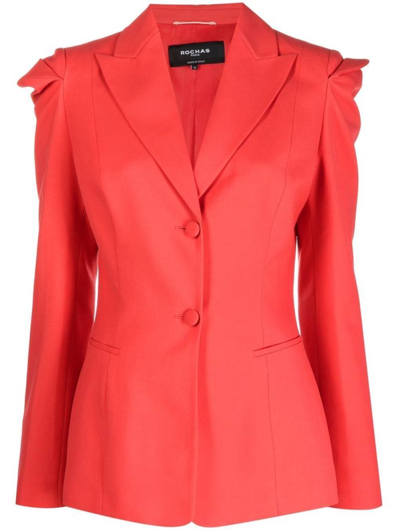 Rochas single-breasted fitted-waist blazer - Red von Rochas