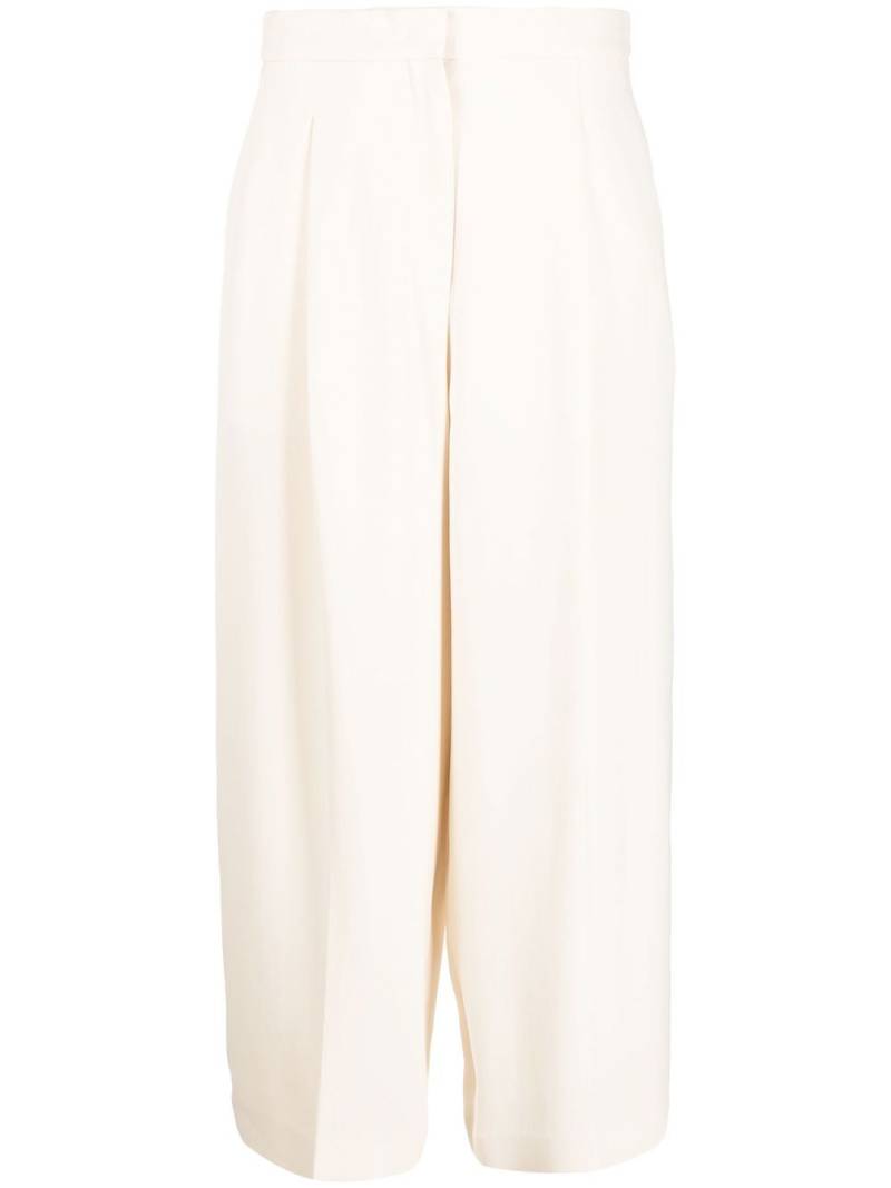 Rochas straight-leg cotton trousers - Neutrals von Rochas