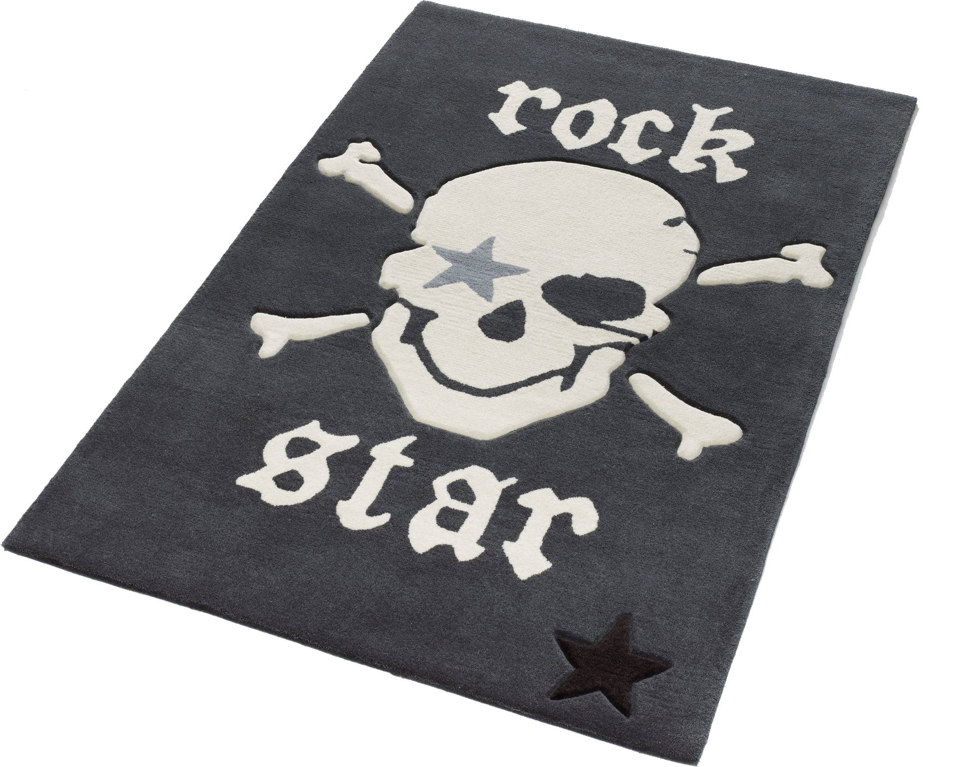 Rock STAR Baby Kinderteppich »702«, rechteckig, handgearbeiteter Konturenschnitt, Kinder- und Jugendzimmer von Rock STAR Baby