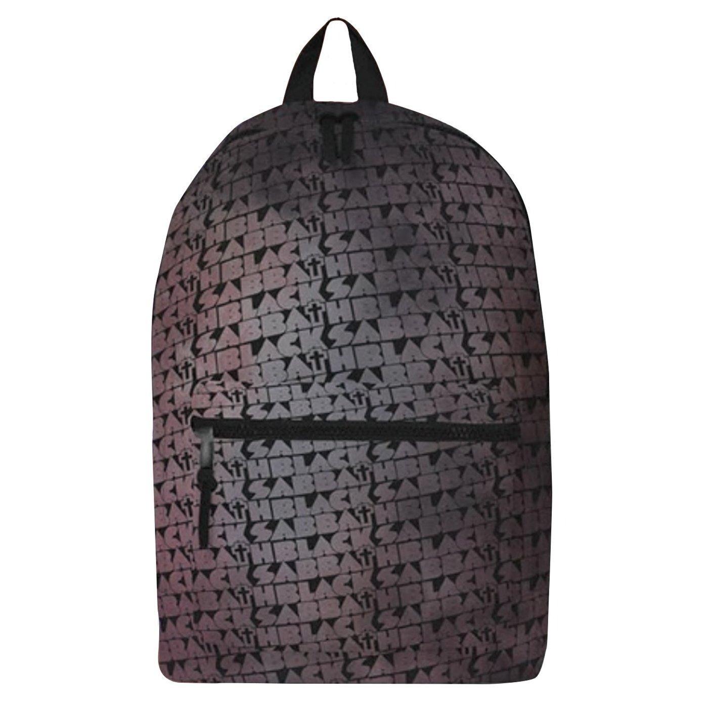 Rock Sax - Rucksack Distressed Cross, Black Sabbath, für Herren, Schwarz, One Size von Rock Sax