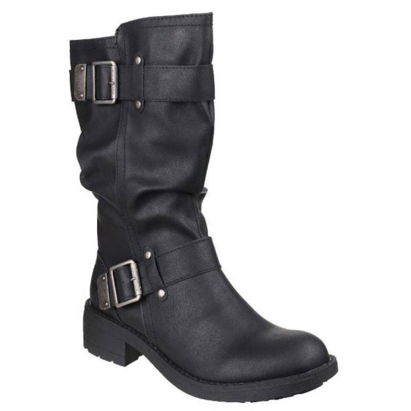 Kunstlederbikerstiefel Trumble Damen Schwarz 40 von Rocket Dog