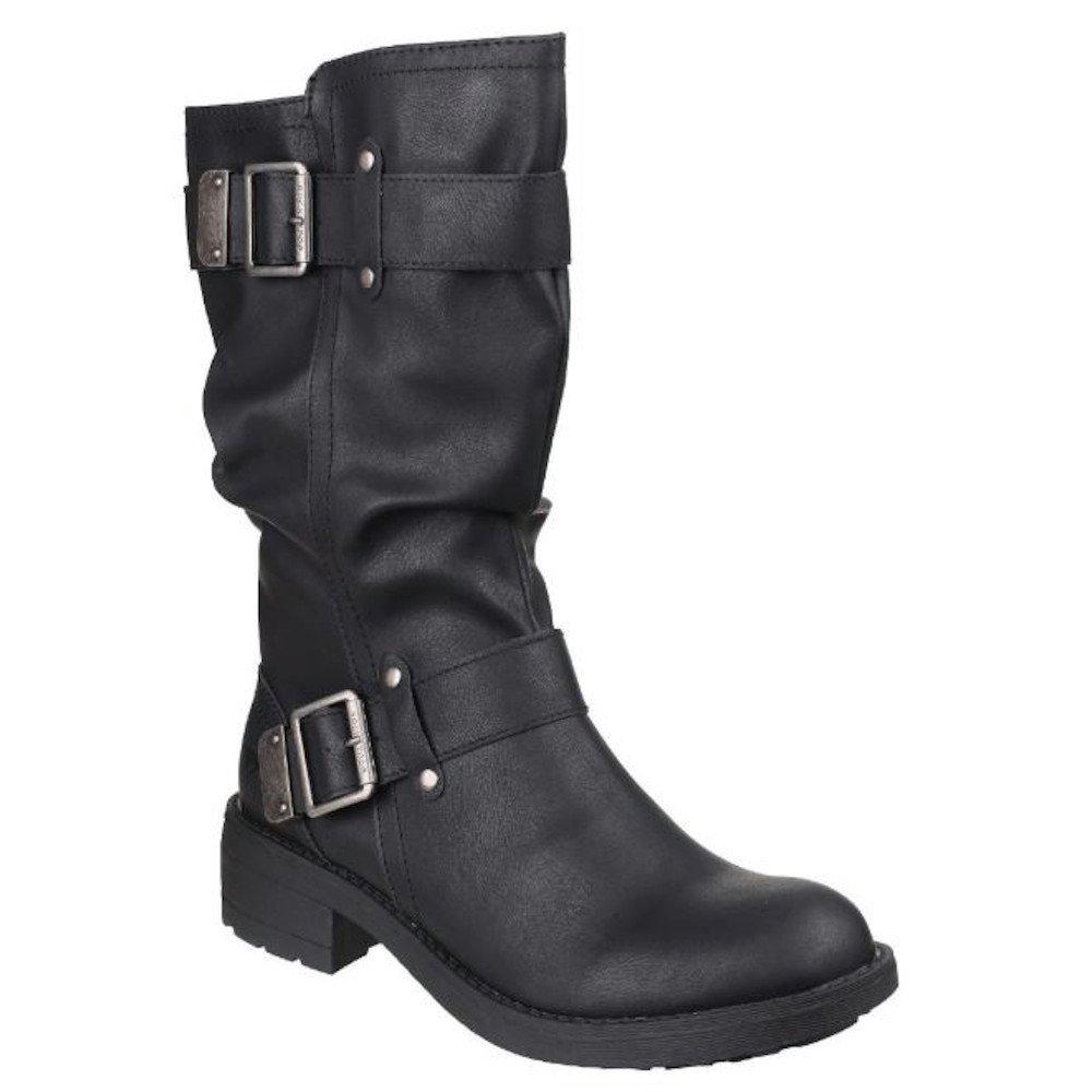 Kunstlederbikerstiefel Trumble Damen Schwarz 41 von Rocket Dog