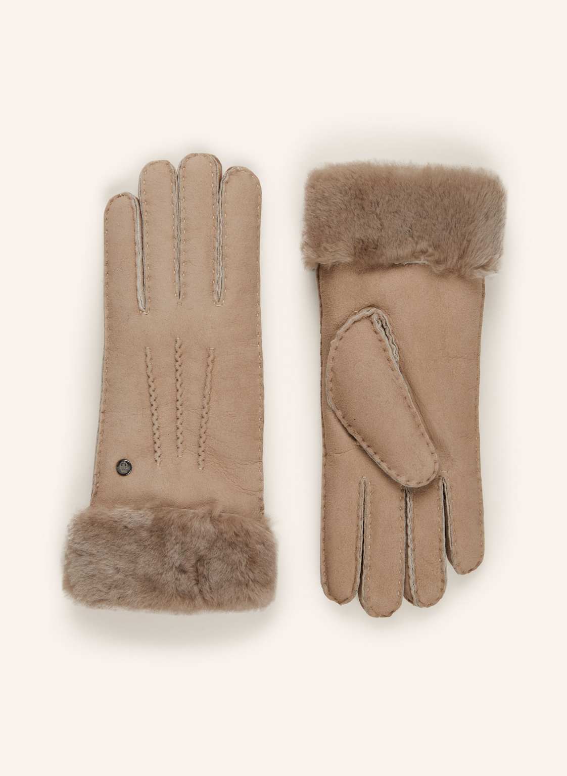 Roeckl Lederhandschuhe Goeteburg beige von Roeckl