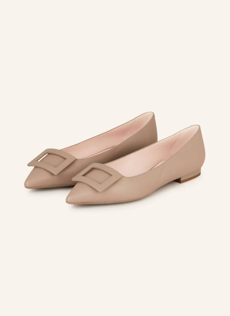 Roger Vivier Ballerinas Stefania beige von Roger Vivier