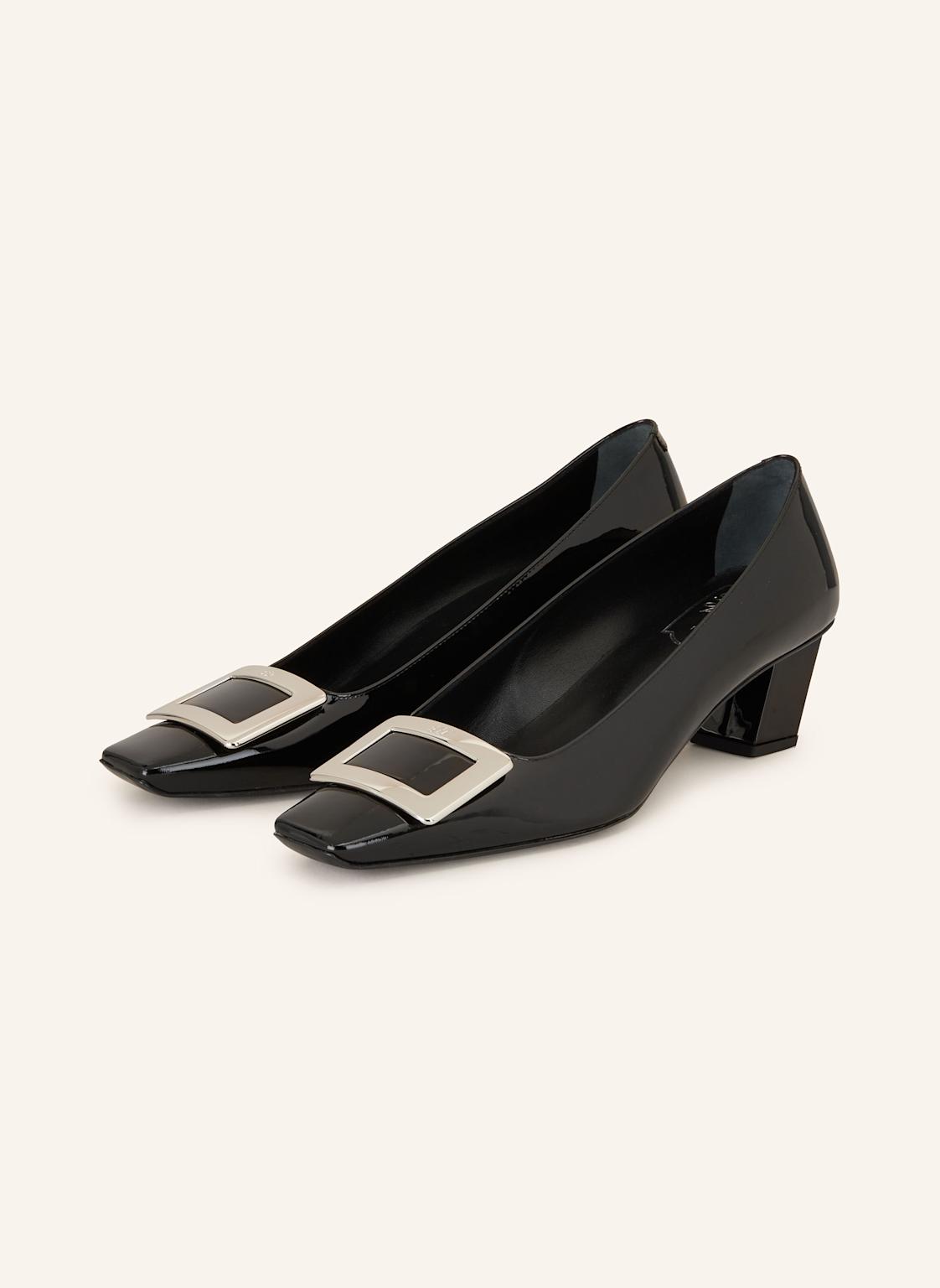 Roger Vivier Lack-Pumps Belle schwarz von Roger Vivier