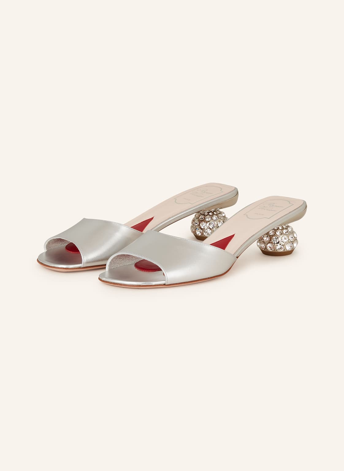 Roger Vivier Mules Mit Schmucksteinen silber von Roger Vivier