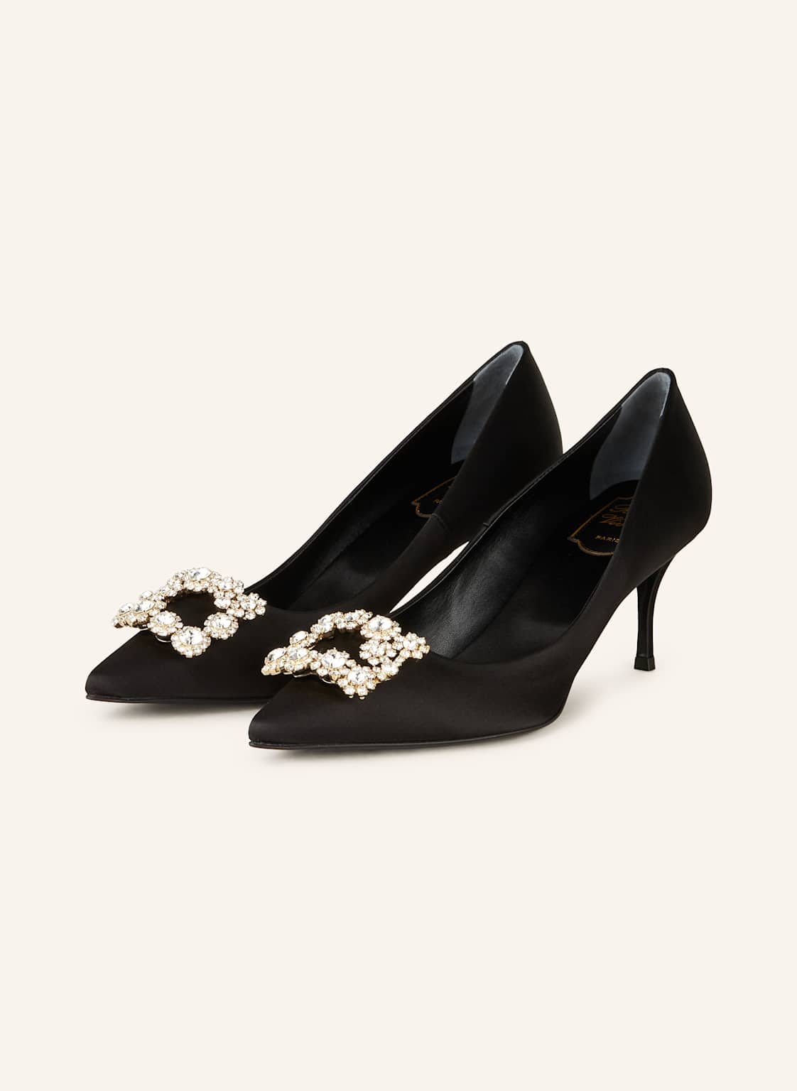 Roger Vivier Pumps Efflorescence Mit Schmucksteinen schwarz von Roger Vivier