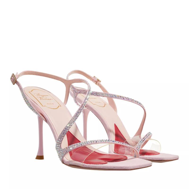 Roger Vivier Pumps & High Heels - Vivier Bling Sandals In PVC And Suede - Gr. 38 (EU) - in Rosa - für Damen von Roger Vivier