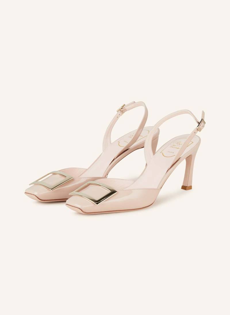 Roger Vivier Slingpumps Trompette beige von Roger Vivier