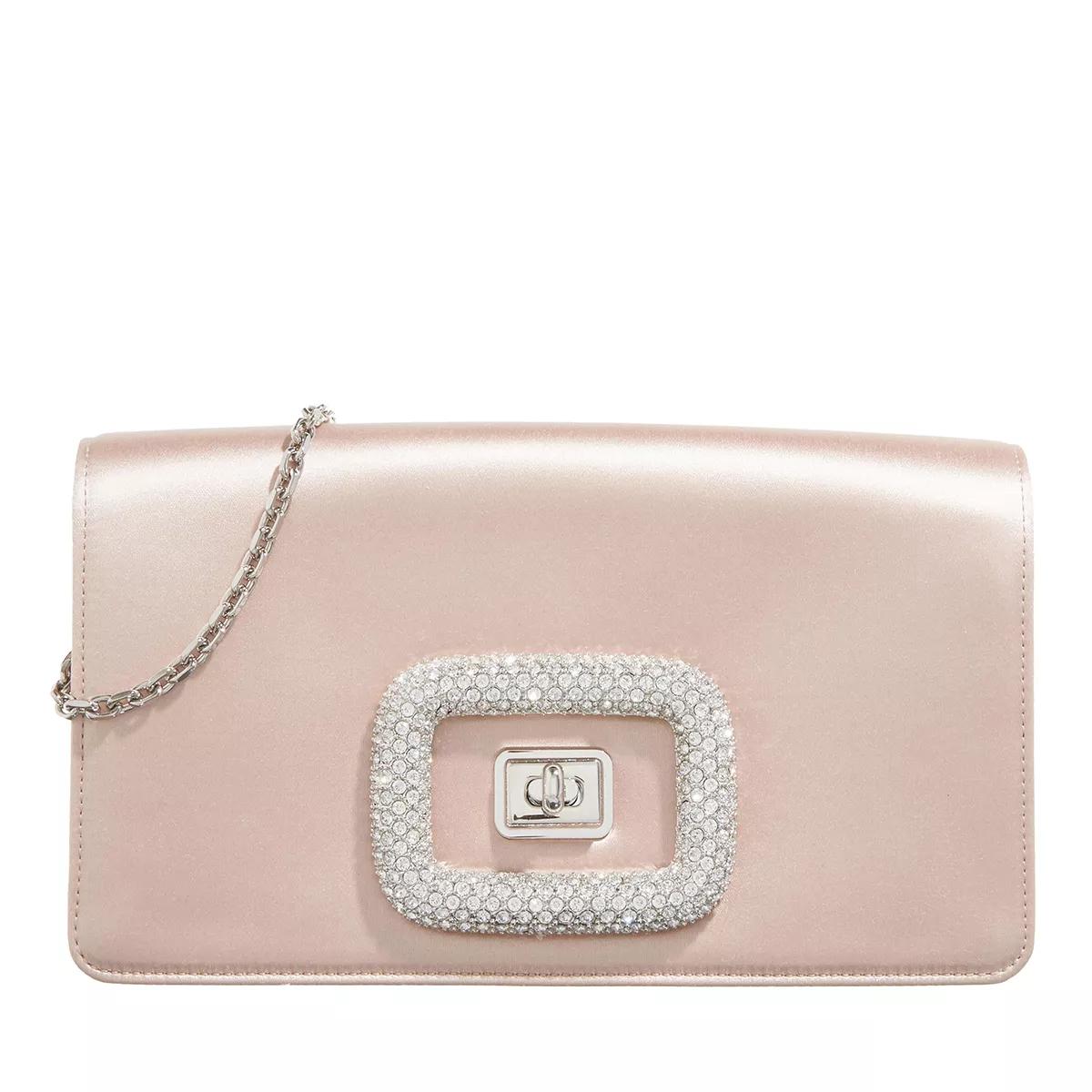 Roger Vivier Schultertasche - Viv Choc Jewel Mini Bag - Gr. unisize - in Beige - für Damen von Roger Vivier