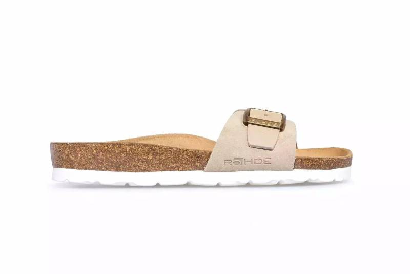 Alba - Wildleder Sandale Damen Beige 39 von Rohde