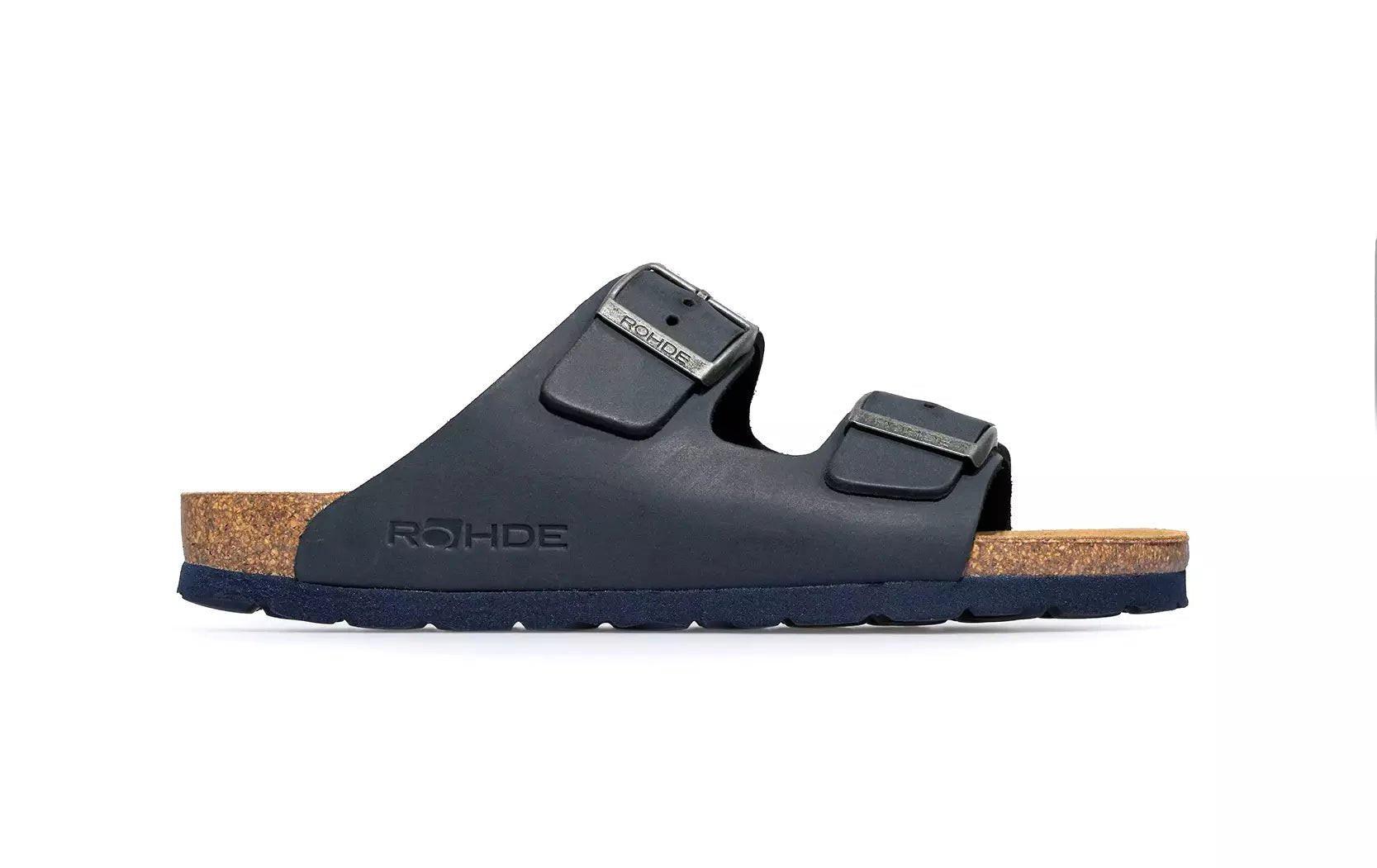 Grado - Leder Sandale Herren Blau 40 von Rohde