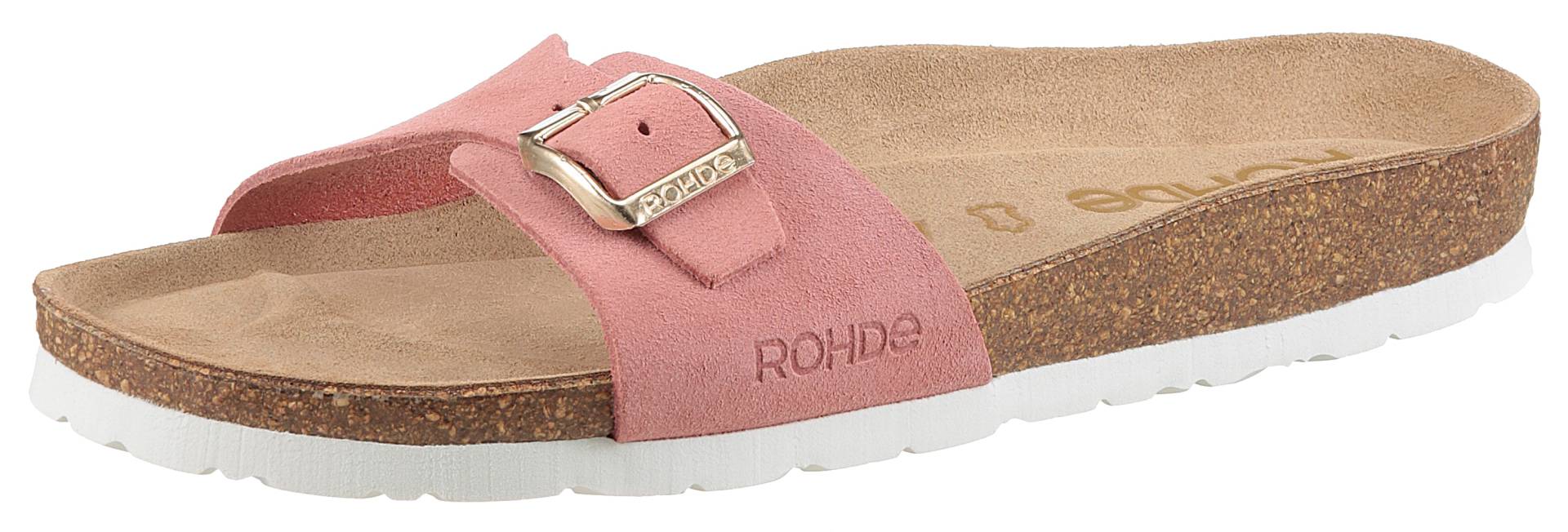 Rohde Pantolette, Keilabsatz, Sommerschuh, Schlappen mit vorgeformtem Softfussbett Rohde Pantolette, Keilabsatz, Sommerschuh, Schlappen mit vorgeformtem Softfussbett von Rohde