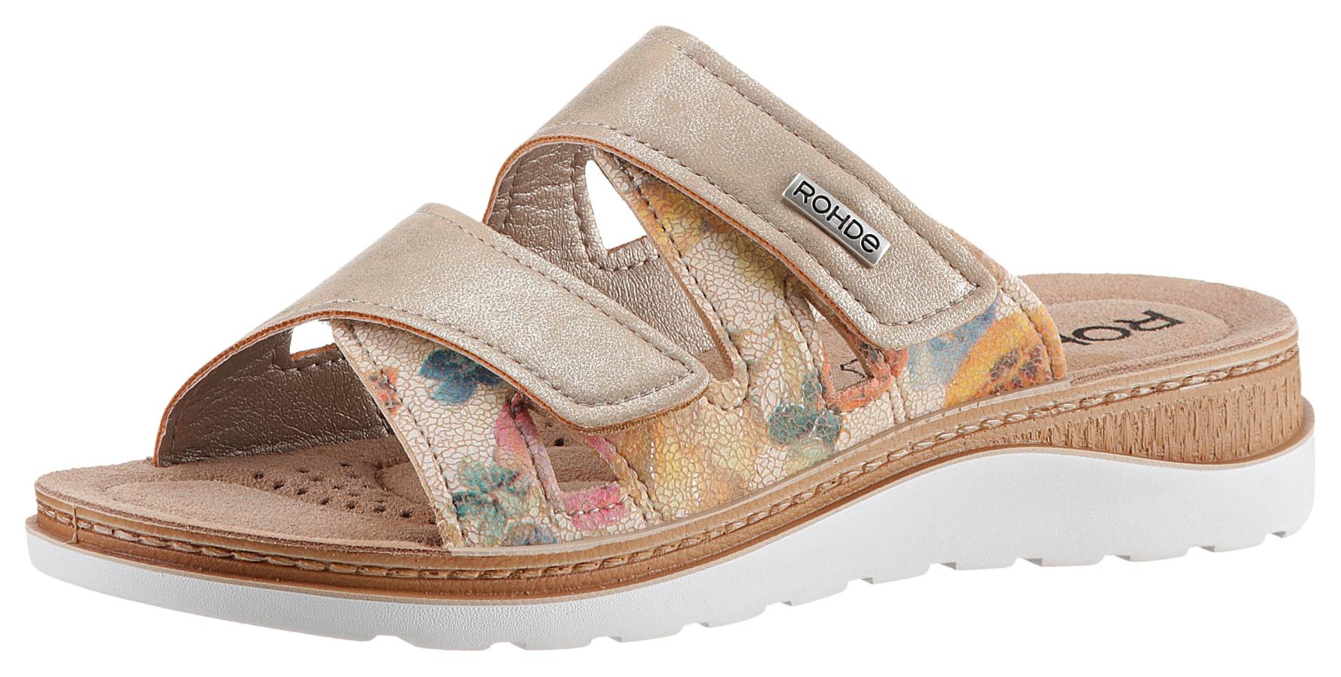 Rohde Pantolette »Baviera«, Keilabsatz, Sommerschuh, Schlappen mit Logo-Emblem Rohde Pantolette »Baviera«, Keilabsatz, Sommerschuh, Schlappen mit Logo-Emblem von Rohde