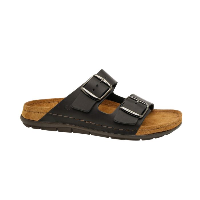 Rohde Pantolette für Damen aus Leder schwarz, 40 von Rohde