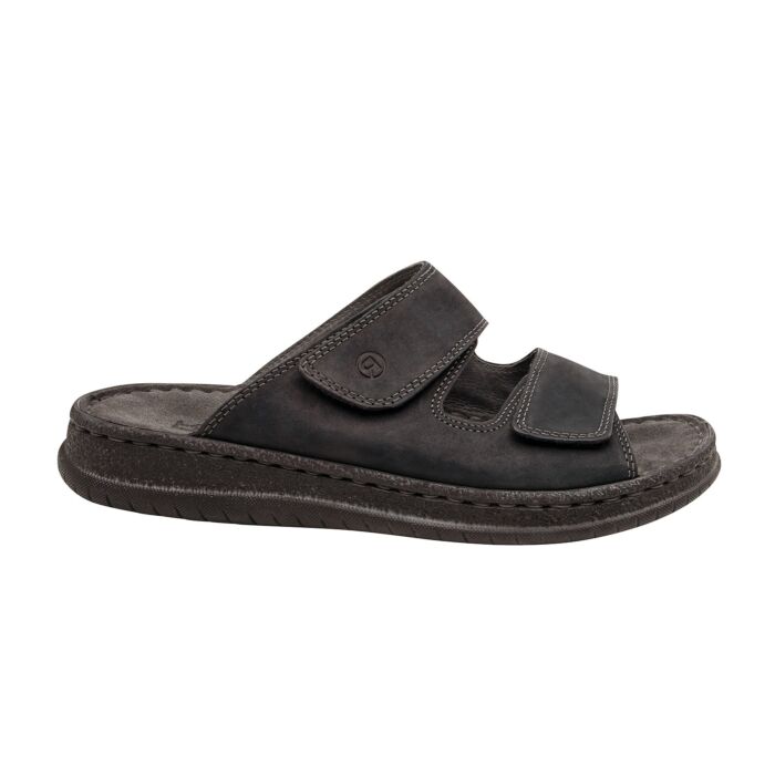 Rohde Pantolette für Herren aus Nubukleder schwarz Rohde Pantolette für Herren aus Nubukleder schwarz von Rohde