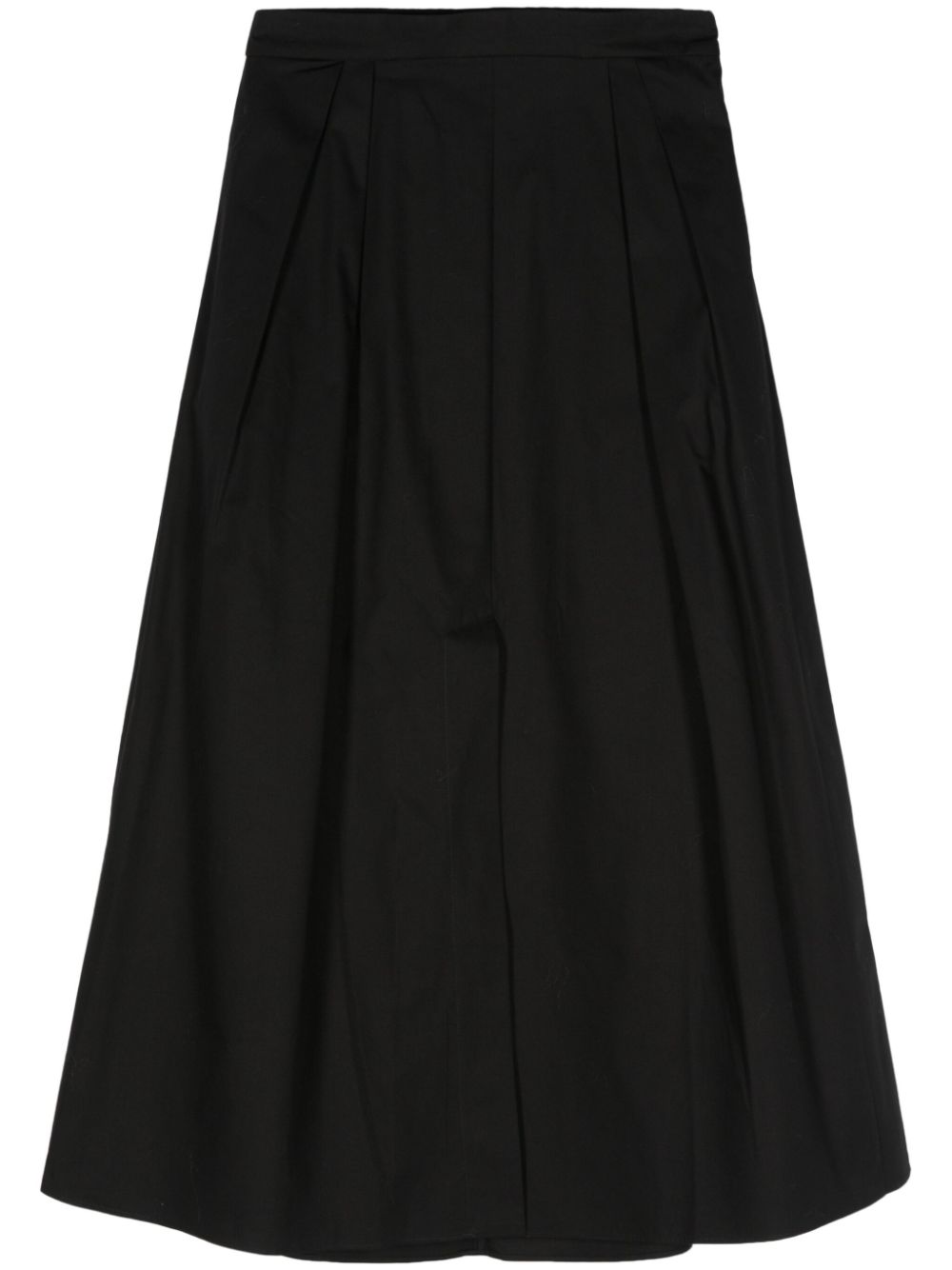 Róhe A-line poplin skirt - Black von Róhe