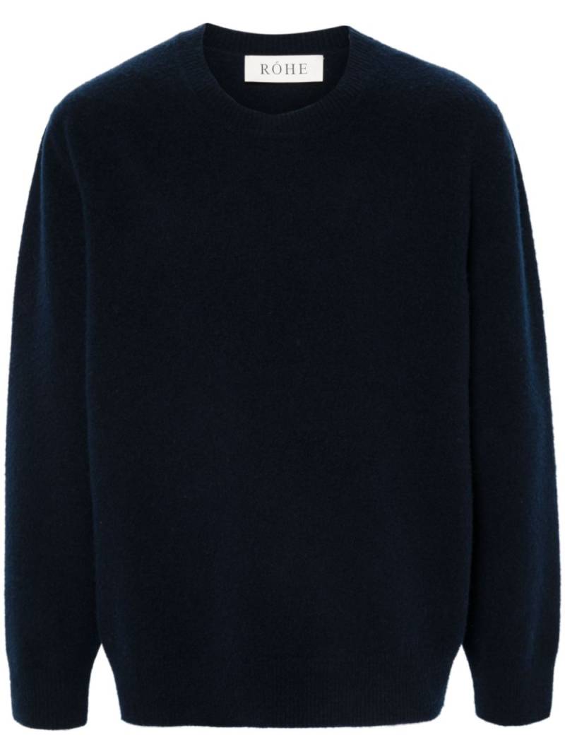 Róhe brushed sweater - Blue von Róhe