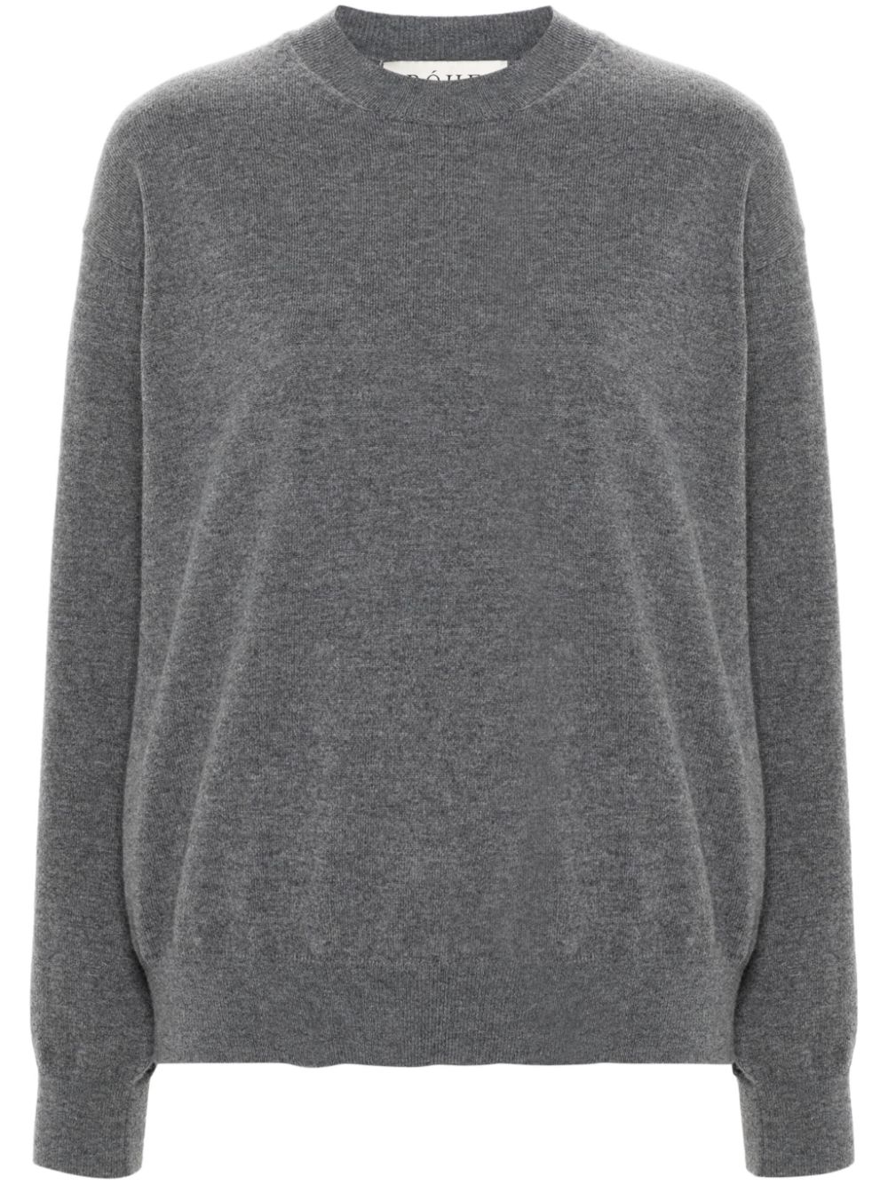 Róhe crew-neck ribbed-knit jumper - Grey von Róhe