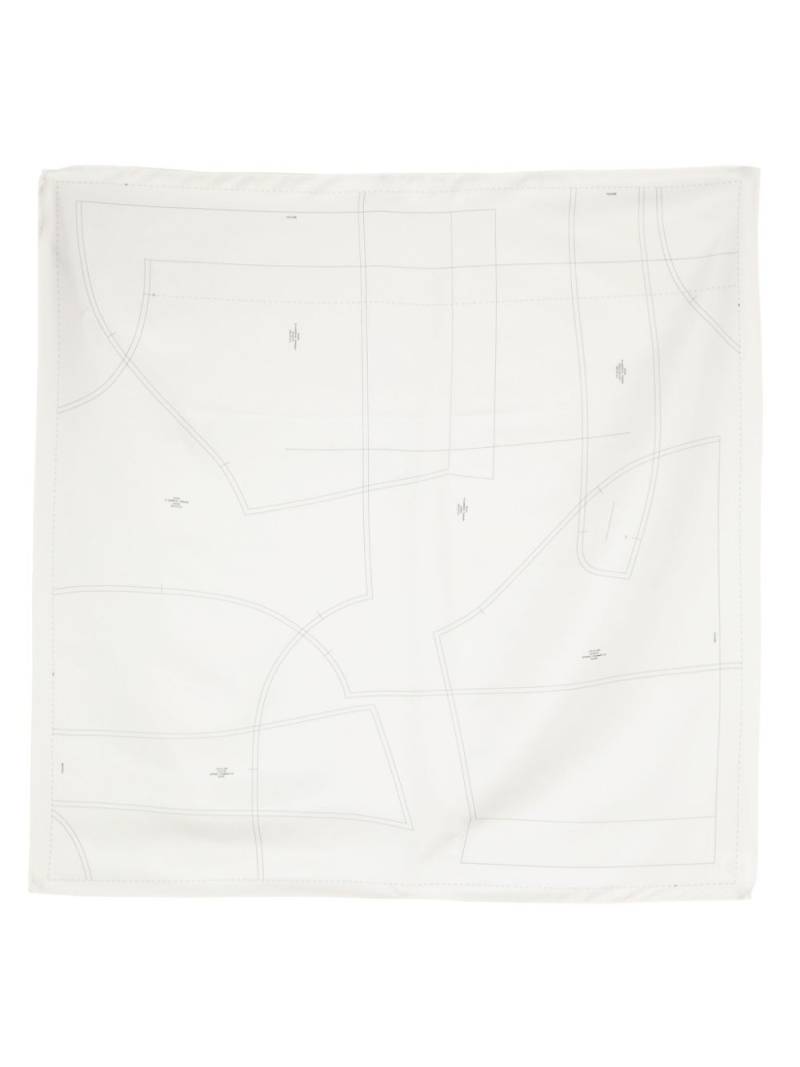 Róhe geometric-print silk scarf - Neutrals von Róhe