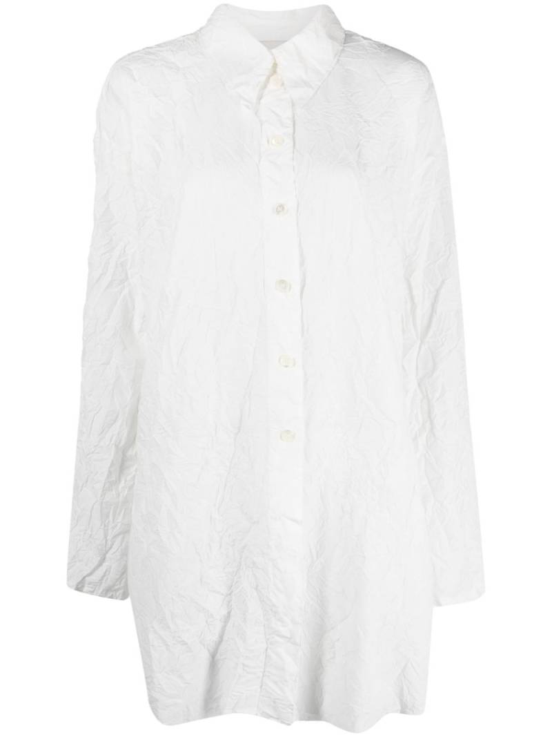 Róhe long-line crepe shirt - White von Róhe