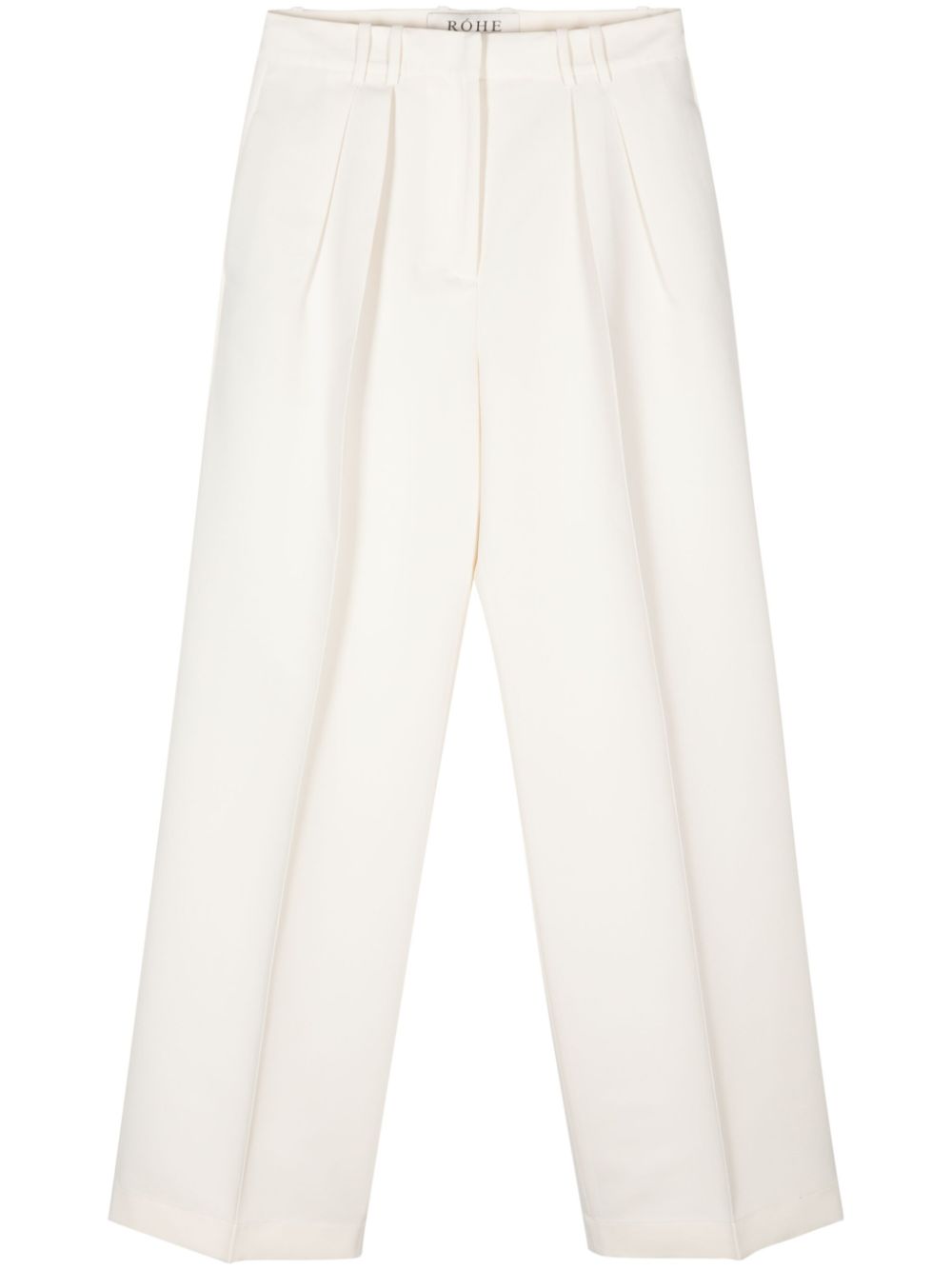 Róhe pleated wide-leg trousers - White von Róhe