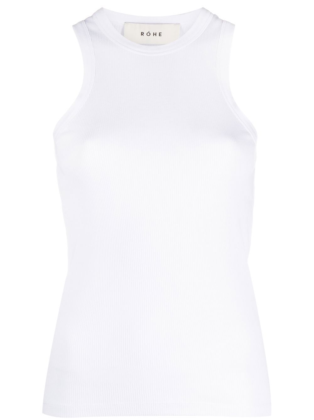 Róhe rib knit tank top - White von Róhe