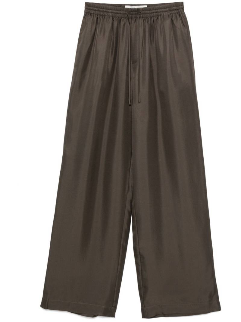 Róhe silk trousers - Brown von Róhe