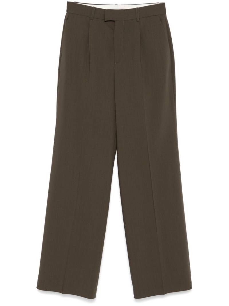 Róhe single-pleated trousers - Brown von Róhe