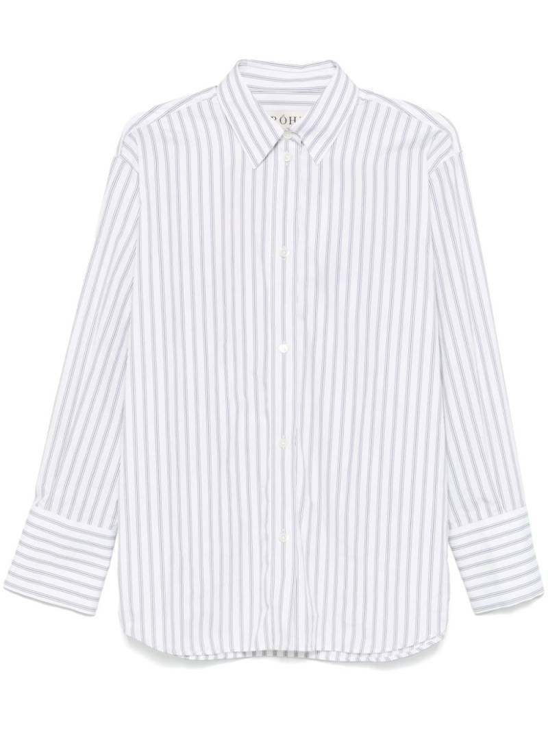 Róhe striped shirt - White von Róhe