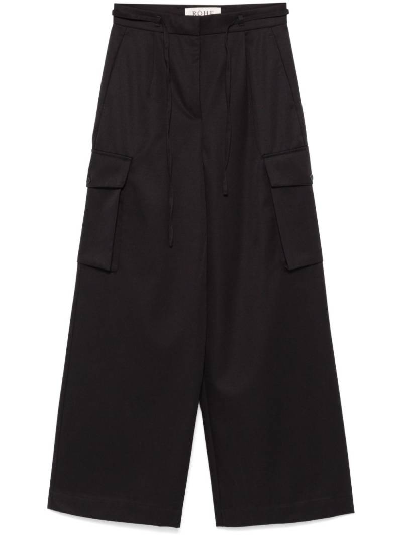 Róhe tailored cargo trousers - Black von Róhe