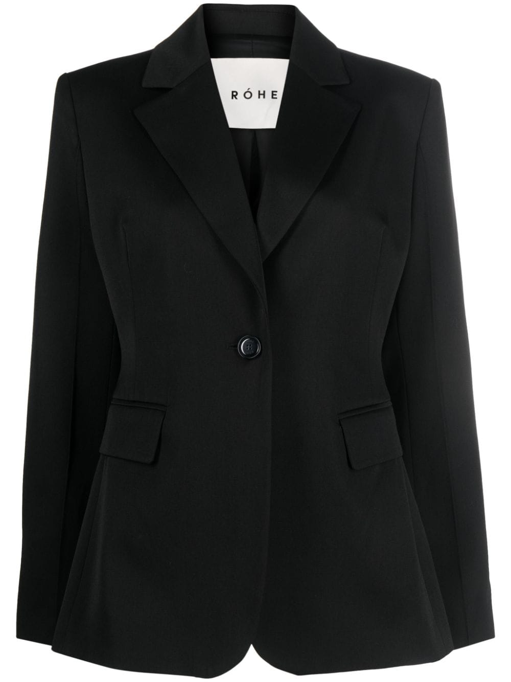 Róhe tailored single-breasted blazer - Black von Róhe