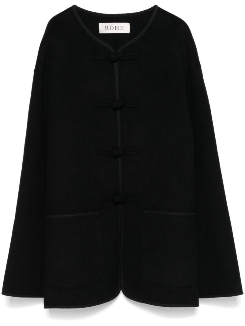 Róhe toggle-fastening jacket - Black von Róhe