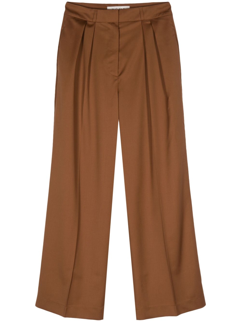 Róhe wide-leg wool trousers - Brown von Róhe