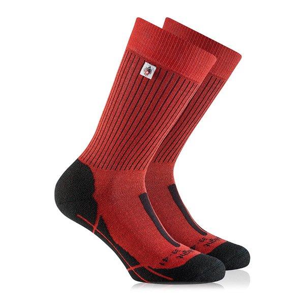 Wadenlange Trekkingsocken Herren Paprika 36-38 von Rohner Advanced