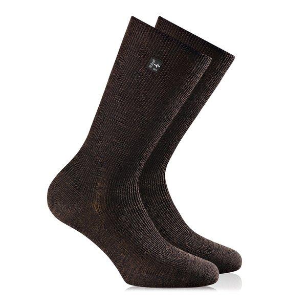 Wadenlange Socken Herren Braun 41-42 von Rohner