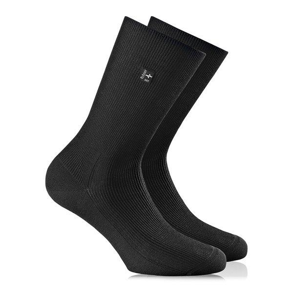 Wadenlange Socken Herren Black 43-44 von Rohner