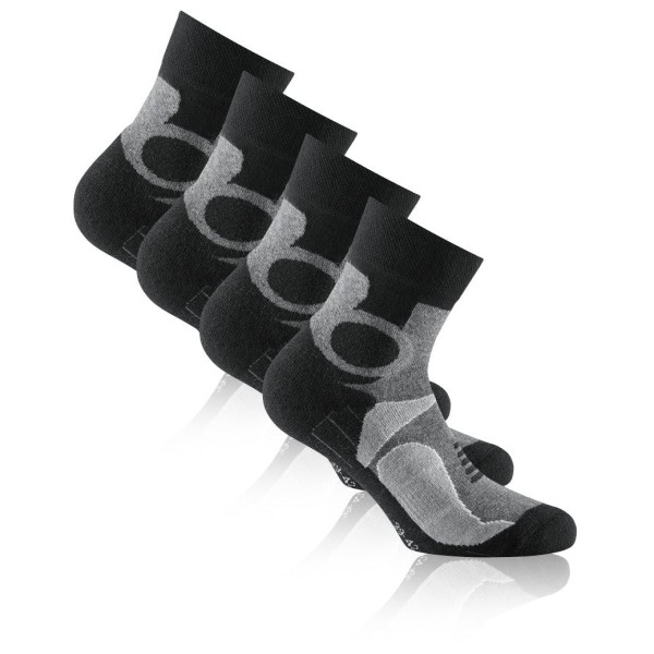 Rohner - Basic Trekking Quarter 2er Pack - Wandersocken Gr 47-50 schwarz von Rohner