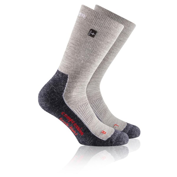 Rohner - Compression Trek Light L/R - Wandersocken Gr 44-46 grau von Rohner