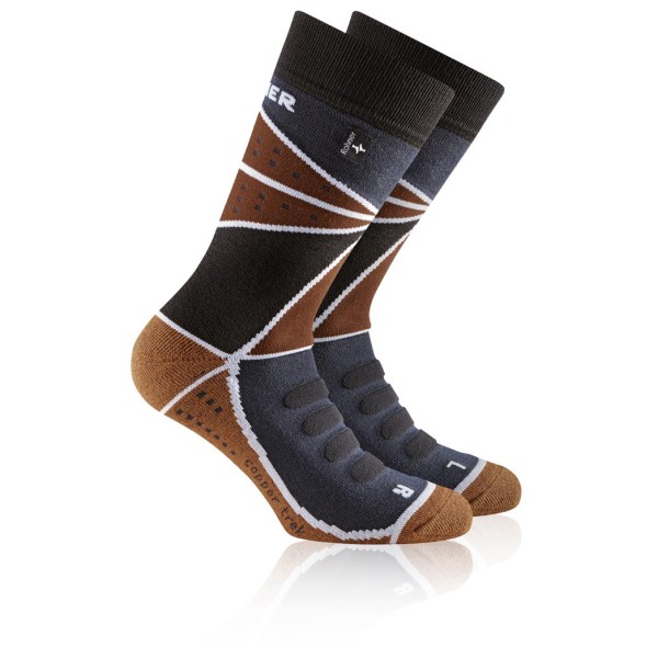 Rohner - Copper Trek L/R - Wandersocken Gr 36-38 schwarz von Rohner