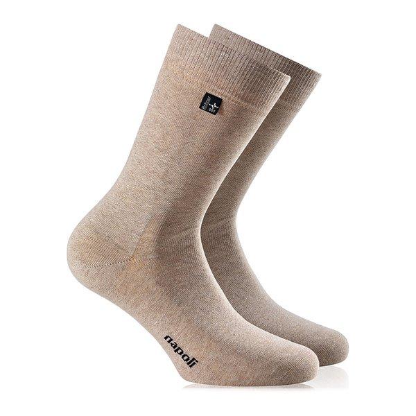 Wadenlange Socken Herren Beige 39-42 von Rohner