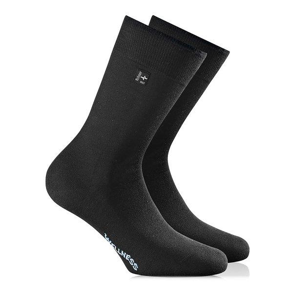 Wadenlange Socken Herren Black 43-44 von Rohner