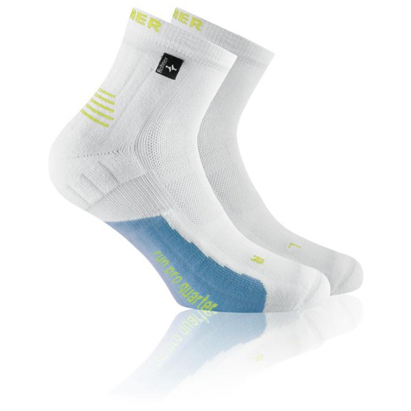 Rohner - Run Pro Quarter L/R - Laufsocken Gr 39-41 grau/weiß von Rohner